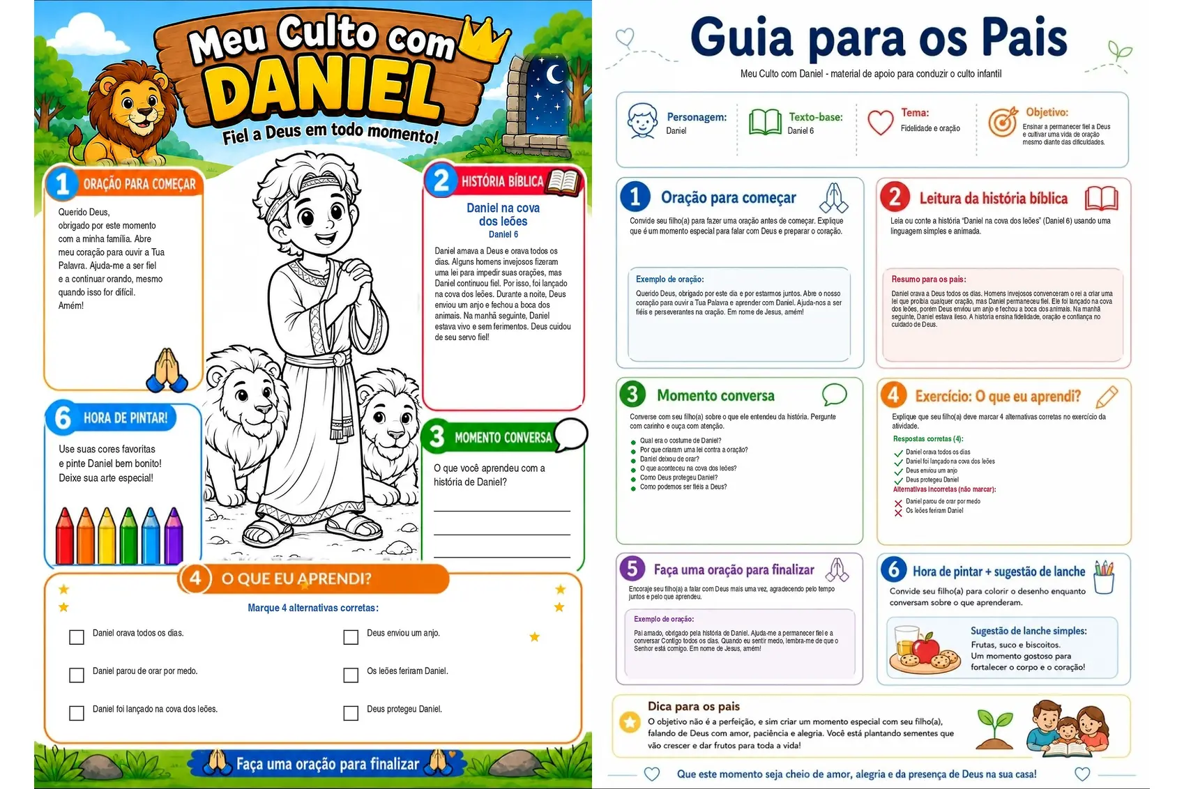 Cultinho de Daniel e guia para os pais
