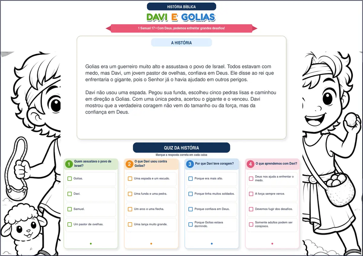 História que se Abre de Davi