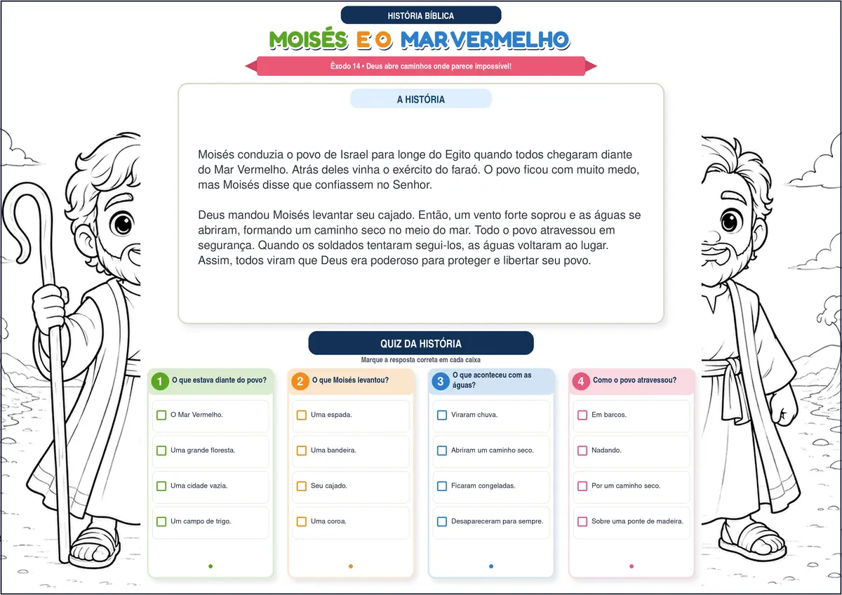 História que se Abre de Moisés